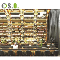 Discothèque Bar Meubles Design Décoration Intérieure Personnalisé Senior Club Night Club Bar Compteurs de Caisse Comptoir de Réception en Métal