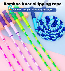 TopOne, venta al por mayor, peso ligero, mango largo, grano, Pvc, niños, niños, cuerda de saltar con cuentas - Product Image 2