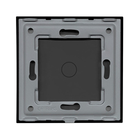 Mvava Plaque Frontale Murale Tactile en Verre Noir Or Gris Blanc pour Interrupteur Intelligent, Sans Touches de Fonction