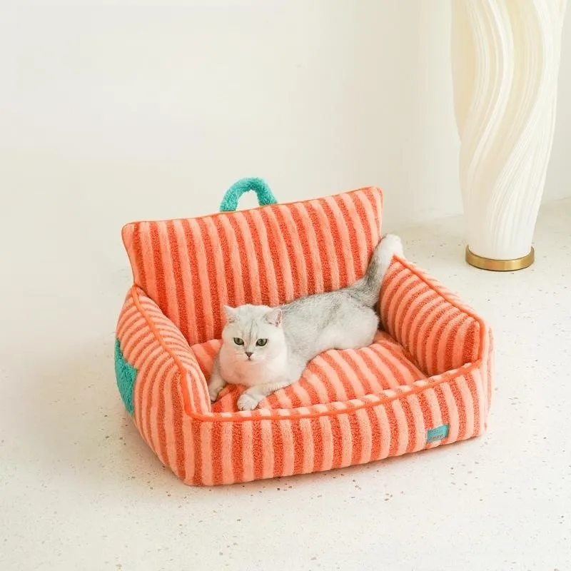 Best Selling Eco-friendly Sofa Luxury Dog Cat Pet Bed Cushion Cat Small Medium Dog Plush Pet Sofa Beds