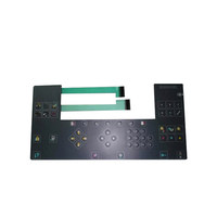Interrupteur à membrane personnalisé avec touches en silicone, rétroéclairage et cadre de protection