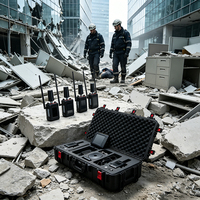 Détecteur de vibrations optiques et acoustiques avec batterie 20000 mAh, caméra, équipement de sauvetage pour la détection de survieurs après l'effondrement de bâtiments et le suivi de présence