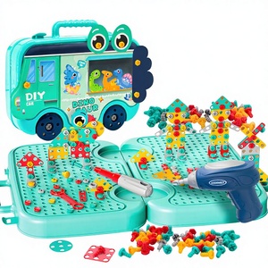 Yuglow Jouet de puzzle pour enfants, ensemble de démontage de vis et d'écrous, boîte à <span class=keywords><strong>outils</strong></span> de réparation électrique de simulation pour bébé - Product Image 1