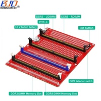 Ordinateur de bureau DDR3 DDR4 DIMM DDR5 RDIMM UDIMM Testeur de mémoire RAM Test Carte de diagnostic avec indicateurs LED En stock