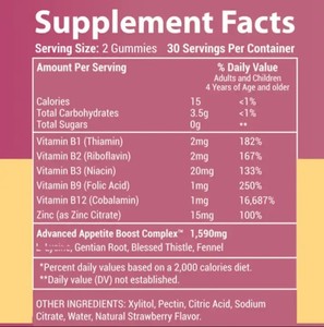 Private Label Mulvitiamin Gommes de gain de poids <span class=keywords><strong>pour</strong></span> les femmes Supplément de <span class=keywords><strong>vitamine</strong></span> Booster d'appétit - Product Image 6