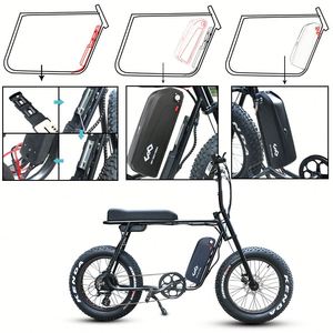 Envío Rápido en Australia, Batería de Bicicleta Eléctrica Hailong Plus de Alta Potencia 52V 20Ah, BMS de 45A, Cargador de 3A para Bicicleta Eléctrica de 1500W 48V con Neumáticos Anchos - Product Image 6