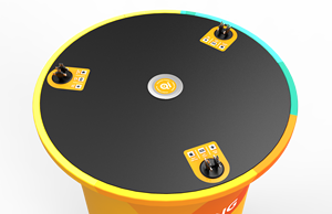 Kidigi GYPSY Mesa de promoción Soporte de teléfono móvil de carga inalámbrica para eventos y exposiciones - Product Image 2
