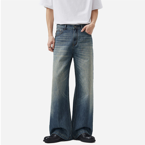 Jeans Baggy Homme Vintage 2026 Personnalisés Style Urbain – Nouvelle Collection de Jeans à Jambes Larges pour Homme – Vente en Gros - Product Image 1