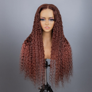 Необработанные индийские волосы HD парик на фронтальной сетке из натуральных 100% с кутикулой, полностью без клея, человеческие волосы, 360 на фронтальной сетке, Настраиваемые цвета - Product Image 4