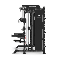 Crossmax OEM Dual Cable Crossover Smith Machine Entrenador multifuncional Gimnasio Rack Power Rack Juego de equipos de gimnasio para uso doméstico