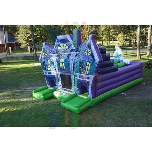 Niceyard gonflable géante pour Halloween, maison d'évacuation gonflable avec squelette et fantôme - Product Image 2