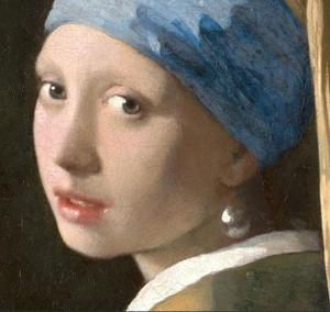 100% peint à la main fille avec perle boucle d'oreille par Johannes Vermeer Baroque réalisme Portrait classique peinture reproduction de haute qualité - Product Image 5