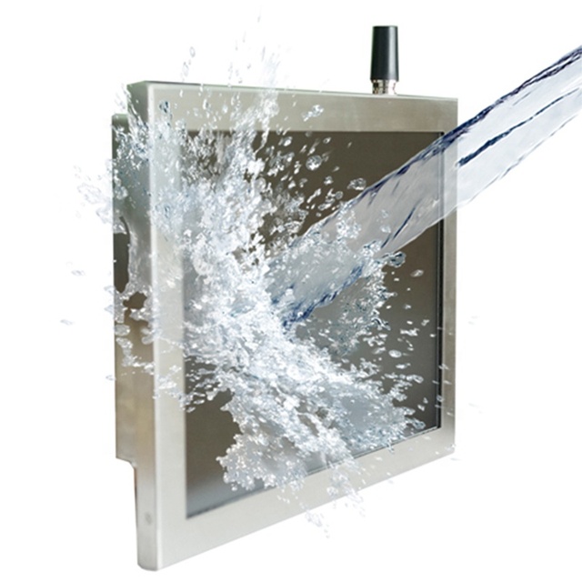 Stainless Steel case Sealing Design Ip65 Waterproof 1000 Nit Touch Screen Celeron J4125 Aio Pc Panel for Dining Machine