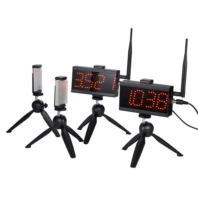 Fengquan CS003 Laser Gate Dual LED Screen Timer With Start Gunshot Timing System 1-30 Laps for Running Car Race Motorcycle