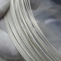 Fil de fer en argent massif souple et dure pour la fabrication de bijoux, 1 mètre
