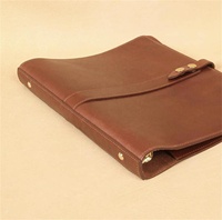 Porte-documents en cuir de Guangzhou pour présentations, organisateur de documents, porte-documents cadeau