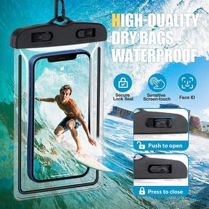 Sacs de téléphone portable étanches universels en PVC transparents pas chers, sacs de téléphone portable étanches pour la natation avec cordon - Product Image 4