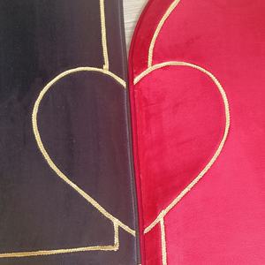 Tapis de Prière Musulman Moderne d'Amour Antidérapant en Polyester, Vente Chaude, Cadeau pour Couples Musulmans, Utilisation à la Maison et à la Mosquée, Tapis et Ensembles - Product Image 6