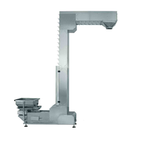 Élévateur à godets vertical 1,8 L en PVC pour matériaux en vrac, transport en grande hauteur, boîte de vitesses type Z, garantie 1 an, 1 kW, 220V/110V