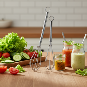 ชุดตะกร้อมินิ 2 ชิ้น สแตนเลสสตีล สำหรับผสมน้ำสลัด - Product Image 3