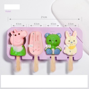 Stampi per gelato in silicone a forma di fiore a forma di fiore a forma di cuore - Product Image 4