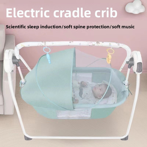 Cuna Eléctrica para Bebé con Sistema de Balanceo Automático y Temporizador, Plegable y Portátil para Recién Nacidos de 0 a 36 Meses, para el Hogar, Viajes y Guardería - Product Image 2