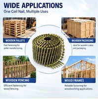 Bobine à vis en acier robuste de haute qualité, durable pour le travail du bois, avec capuchon métallique et anneau de tige en spirale lisse, vente directe usine
