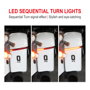 Feux de signalisation <span class=keywords><strong>arrière</strong></span> LED <span class=keywords><strong>3</strong></span> <span class=keywords><strong>en</strong></span> <span class=keywords><strong>1</strong></span> de qualité supérieure pour moto avec lentille fumée et double éclairage rouge pour <span class=keywords><strong>Harley</strong></span> Roadmaster Springfiel - Product Image 3
