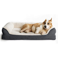 Orthopädisches Hundebett Wasserdichtes Memory-Foam-Hundebett mit Waschbarem Abnehmbarem Bezug mit Wasserdichter Auskleidung und Rutschfester Basis