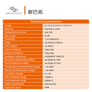 SBT660 Mini <strong>Force</strong> Sensor Tension Compression Load Cell 0.1-5T For Hot &amp; Cold Pressure Film <strong>Testing</strong> <strong>Machine</strong> - Product Image 2