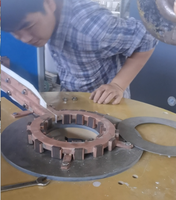 Mesin Brazing Cincin Ujung Rotor Motor Squirrel Cage HV Besar, Peralatan Solder Induksi Hemat Energi untuk Pabrik Motor