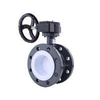 Vanne papillon à pince manuelle en acier au carbone OEM PN 1.6 Mpa avec étanchéité PTFE pour milieu aquatique