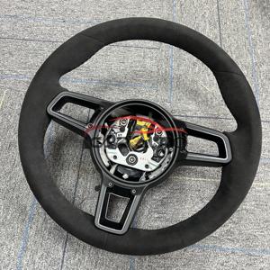 Volante Mejorado para <span class=keywords><strong>Porsche</strong></span> Alcatara Panamera <span class=keywords><strong>Cayenne</strong></span> Macan 718 Cayman Taran 918 911 Boxster 981 958 957 996 997 - Product Image 3