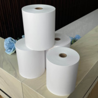 Papier thermique pour caisse enregistreuse, prix direct usine, rouleaux de papier 80x80mm 57x40mm, utilisés pour les supermarchés, les banques, les hôtels, les restaurants