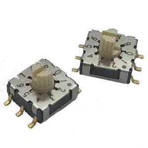 Interrupteur rotatif IP67 Sdcr-10s 10 disjoncteur à engrenages Commutateur de codage 7x7 pour interrupteur de ventilateur rotatif à 3 vitesses