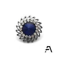 Broche à bouton en cristal pour hommes, bijoux en alliage pour costume, fête, mariage, fiançailles, idées cadeaux pour enfants