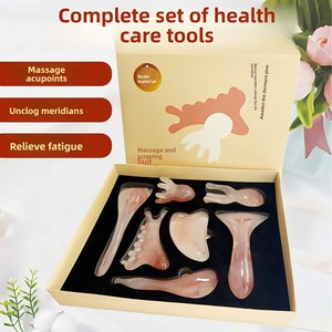 Brosse de massage Gua Sha pour le visage, bâton de massage des tendons, brosse de massage des méridiens, peigne de massage tête d'octopus, outil de soin de santé, ensemble complet avec fonction musicale - Product Image 4