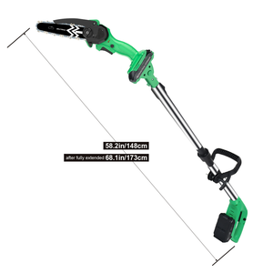 Ensemble de <span class=keywords><strong>scie</strong></span> <span class=keywords><strong>à</strong></span> <span class=keywords><strong>chaîne</strong></span> sans fil 20V Li-ion 4 pouces Mini <span class=keywords><strong>scie</strong></span> <span class=keywords><strong>à</strong></span> <span class=keywords><strong>chaîne</strong></span> 6 pouces avec 2 batteries Scies <span class=keywords><strong>à</strong></span> <span class=keywords><strong>chaîne</strong></span> sans fil avec sécurité - Product Image 2