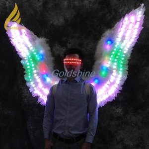 Plumas coloridas Alas de Ángel Modelo Rendimiento alas de mariposa <span class=keywords><strong>bar</strong></span> Atmósfera Props Wing Dressing para fiesta - Product Image 5