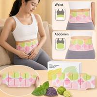Koyo Hangat Perut Perilla Bergamot Mugwort Grosir 3pcs/box, Bantalan Penghangat Rahim untuk Meredakan Kram Menstruasi