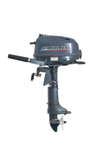 Moteur marin Seawalker 6HP 4 temps, construction légère et durable pour les applications de pêche et de course nautiques. - Product Image 2
