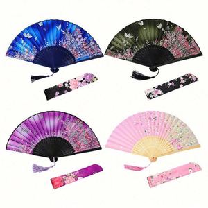 Abanicos Plegables de Bambú y Papel para Iglesia, Bodas, Fiestas, Decoración DIY, Manualidades, Pintura - Product Image 1