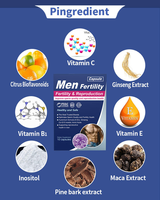Comprimés de fertilité pour hommes personnalisés, naturels, biologiques, à base de plantes, MACA, ginseng, pilules pour augmenter le nombre de spermatozoïdes, comprimés de fertilité pour hommes