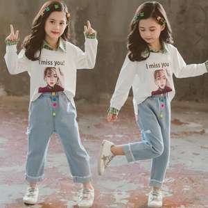 Vêtements en gros : Derniers modèles de t-shirts à col fantaisie et jeans unis, avec impression personnalisée, en provenance de Chine, prix à Singapour - Product Image 4