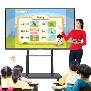 Hot sale digital smart board for teaching conference interactive display electronic boards for kid
