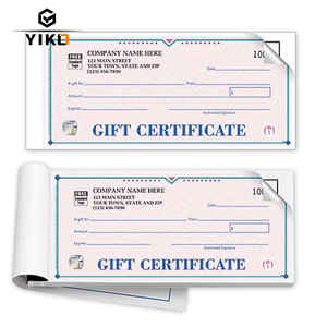 Impresión de Vales de Regalo Anti-Falsificación, Cupones de Descuento, Certificados de Regalo de Papel de Alta Seguridad, Conjuntos Individuales Personalizados - Product Image 1