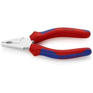KNIPEX - 03 05 140 Alicates combinados cromados, mangos con empuñaduras multicomponente-EAN 4003773039730 ALICATES Y CORTADORES - Product Image 1