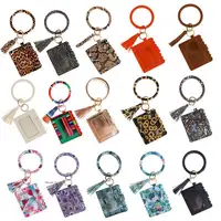 Mini Leopard-Printed PU Leather Round Coin Purse for Women