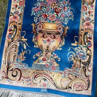 Hiasan Dinding Pola Bunga Mawar Lily Vintage Modal 60X90Cm untuk Kepala Tempat Tidur Kamar Tidur