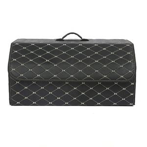 Auto high quality leather car storage bag for car organizer trunk bag